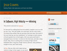 Tablet Screenshot of jessecravens.com